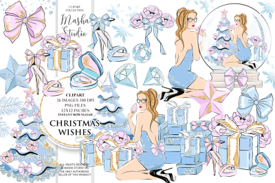 CHRISTMAS WISHES clipart