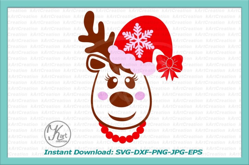 reindeer-head-svg-santa-hat-svg-reindeer-in-santa-hat-christmas-svg-baby-girl-reindeer-christmas-girl-svg-christmas-reindeer-svg-dxf