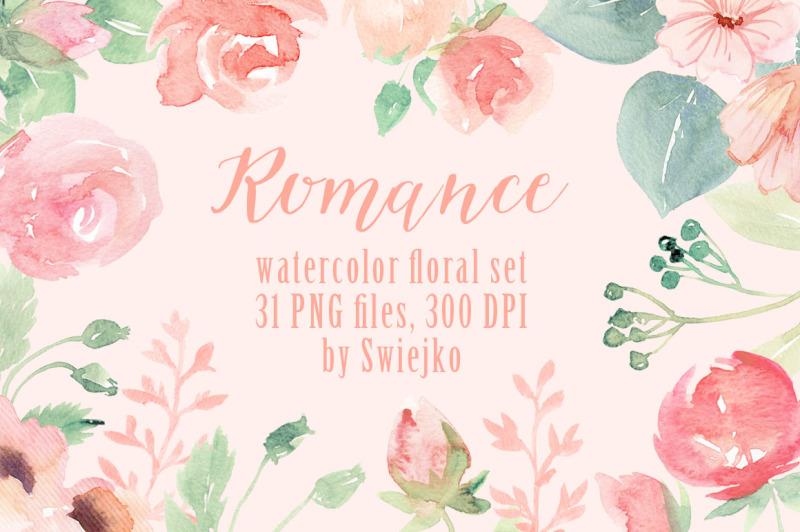 romantic-watercolor-floral-set