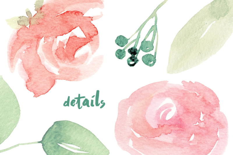 romantic-watercolor-floral-set