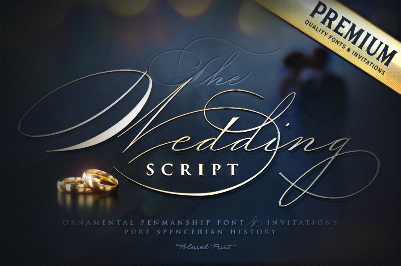the-wedding-script-font-amp-invitation