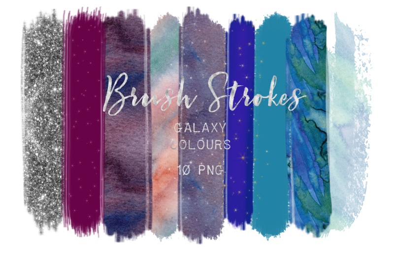brush-strokes-clip-art-galaxy-colours-star-galaxy-colors-silver-glitter-light-purple-gold-stars-blue-purple-digital-design-resources