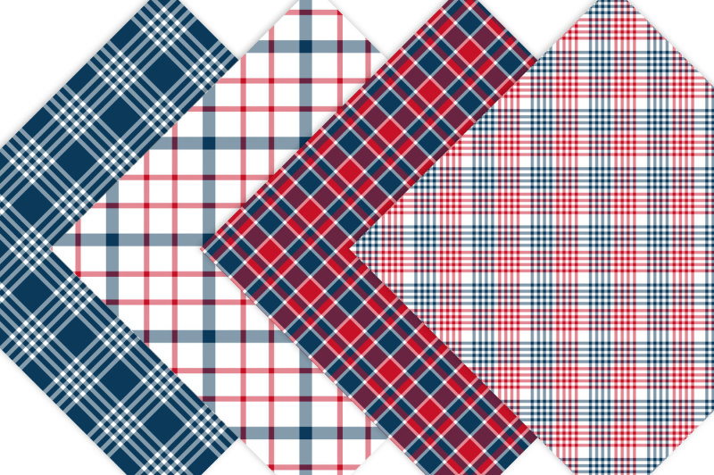 red-white-and-blue-plaid-patterns