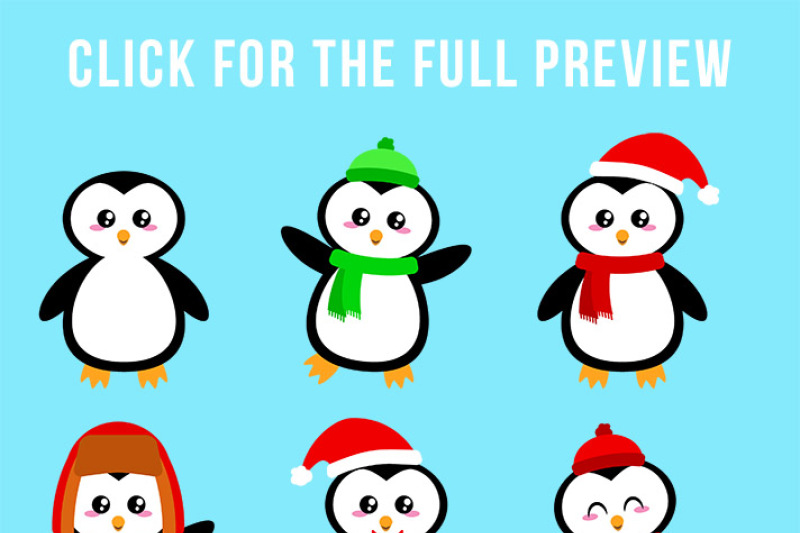holiday-penguins-clipart-christmas-clipart-holiday-clipart-animal-clipart-scarf-penguins-cute-penguin