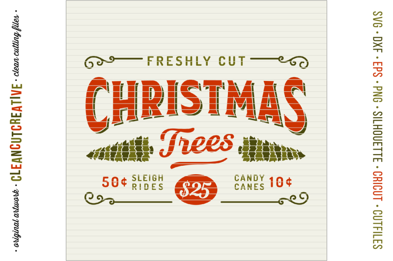 Download Fresh Cut Christmas Trees! - Rustic Farm Wood Sign - SVG ...