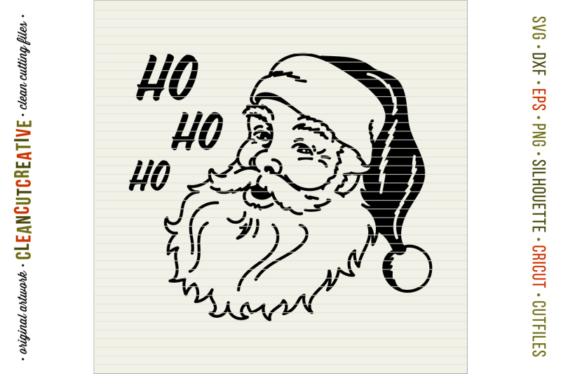 ho-ho-ho-old-school-santa-svg-dxf-eps-png-cricut-amp-silhouette-clean-cutting-files