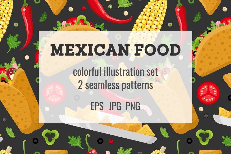 mexican-food-set-and-seamless-patterns