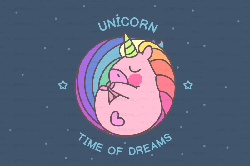 vector-set-unicorns-time