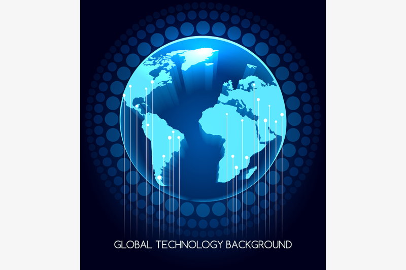 global-technology-background