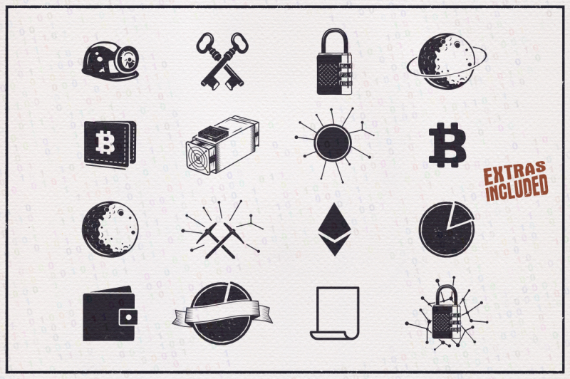 bitcoin-and-blockchain-vintage-emblems
