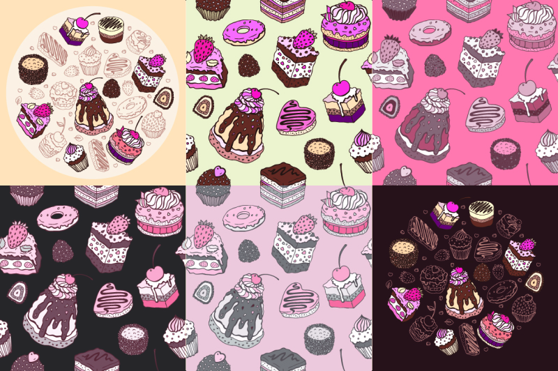 sweet-cakes-set