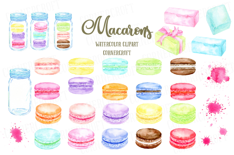 watercolor-macarons-illustration