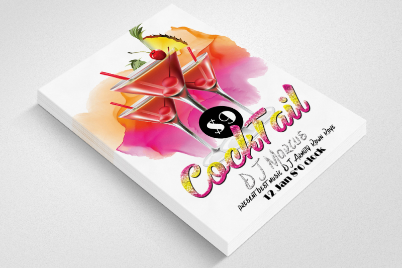 summer-cocktail-flyer-template