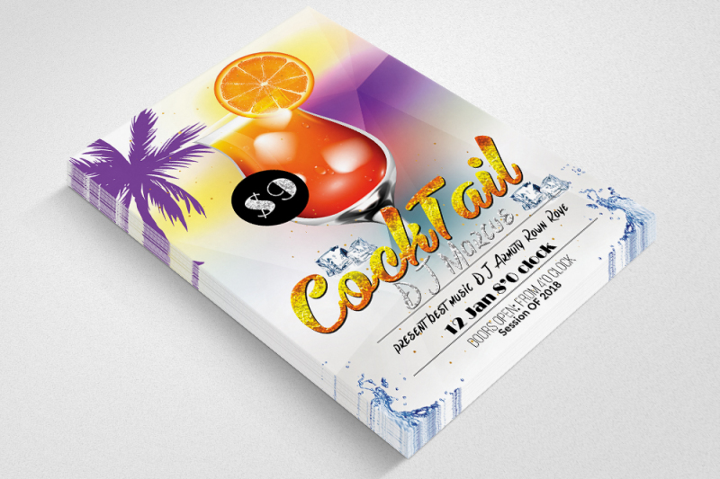 summer-cocktail-flyer-template