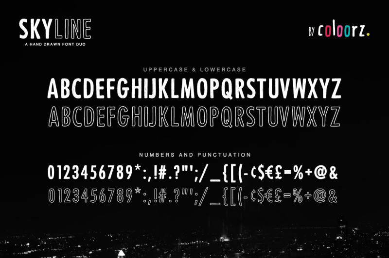 skyline-a-hand-drawn-font-duo