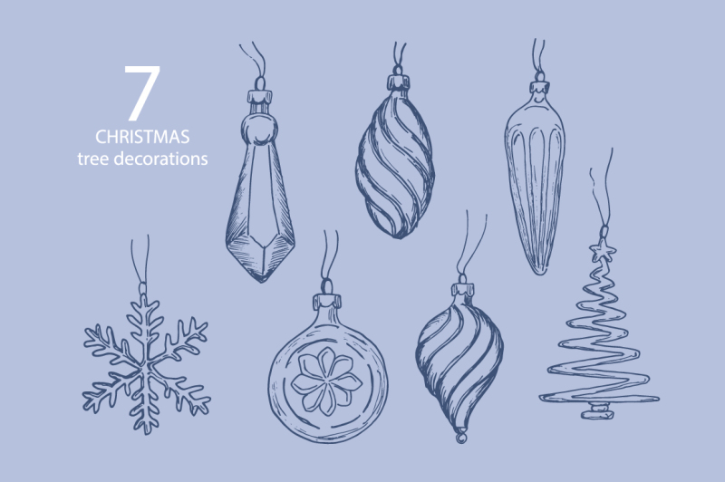 christmas-doodle-set-botanical-elements-and-christmas-decorations