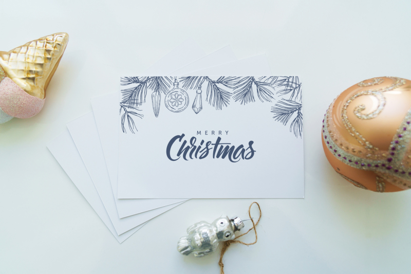 christmas-doodle-set-botanical-elements-and-christmas-decorations
