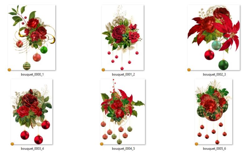 red-and-gold-christmas-bouquets