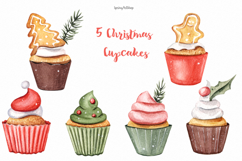 christmas-food-watercolor-clipart