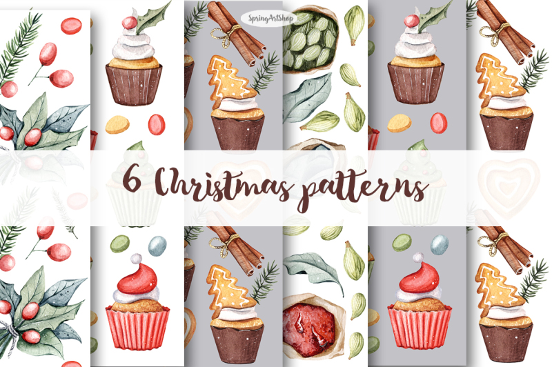 christmas-food-watercolor-clipart