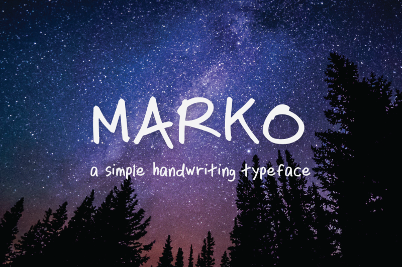 marko-handwriting-typeface
