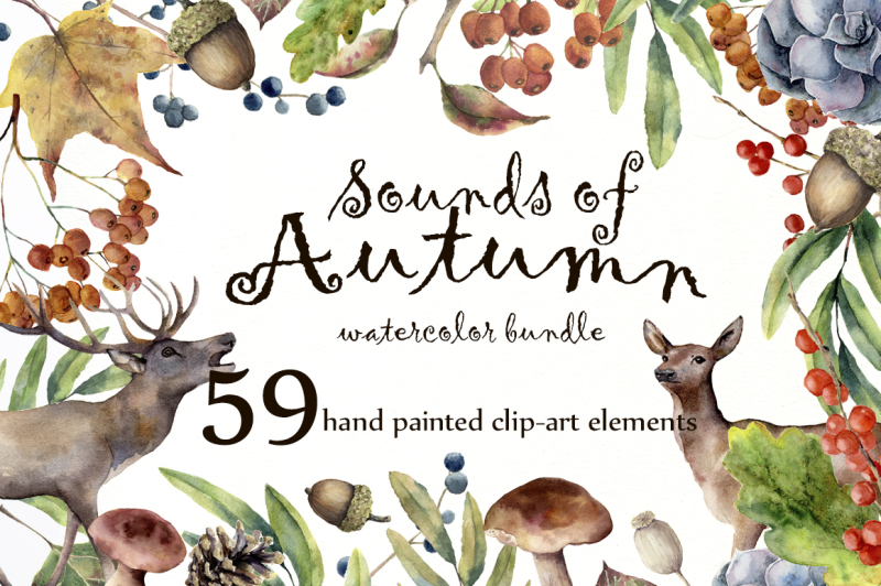 sounds-of-autumn-watercolor-clip-arts
