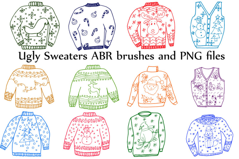 ugly-sweater-clipart-and-abr-brushes