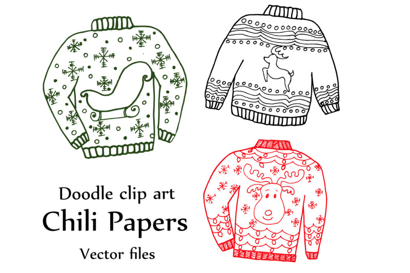 ugly-sweater-clipart-and-abr-brushes