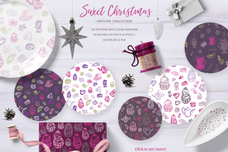sweet-christmas-vector-patterns