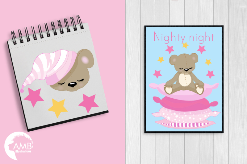 goodnight-girlie-bears-clipart-graphics-illustrations-amb-981