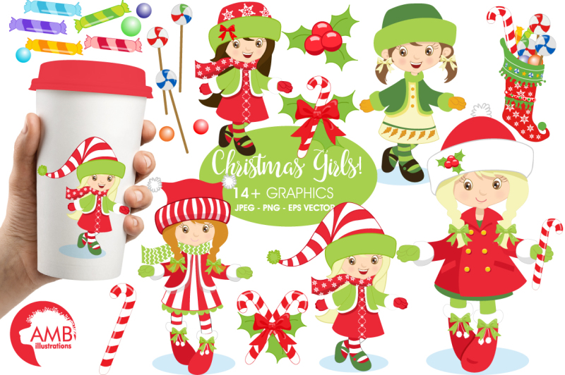 christmas-girls-clipart-graphics-illustrations-amb-189