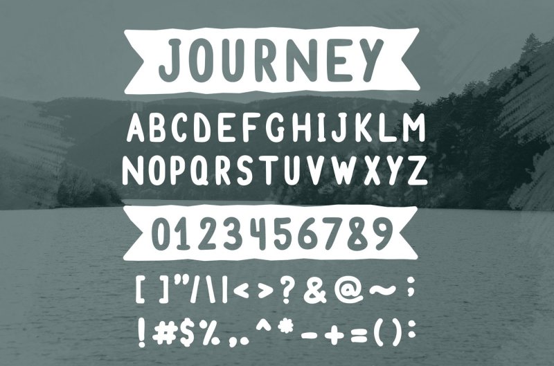 journey-handmade-font