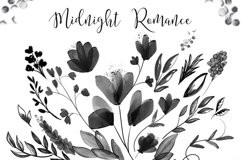 midnight-romance-watercolor-floral-clipart