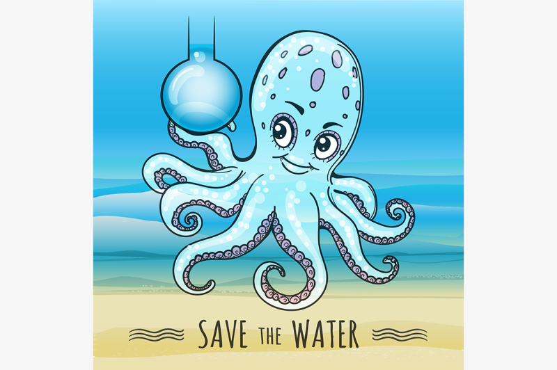 save-the-water-illustration