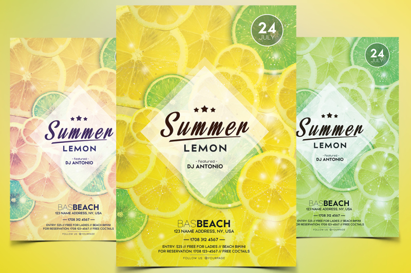 summer-lemon-psd-flyer-template