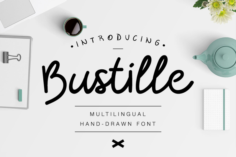 bustille-hand-drawn-font