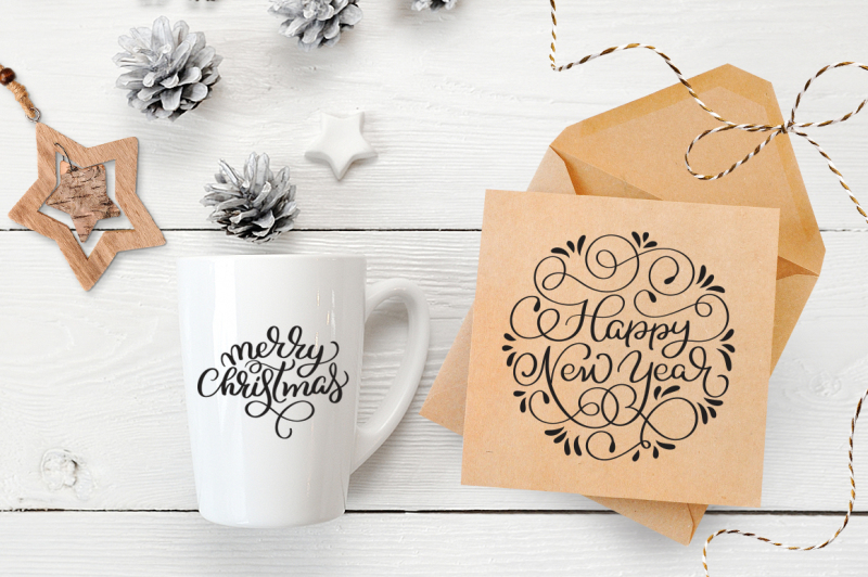 merry-christmas-quotes-and-objects-calligraphy-collection