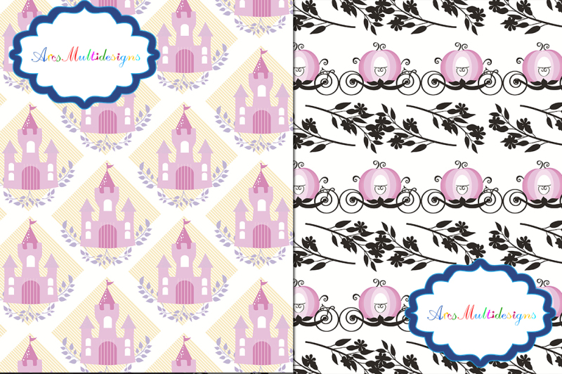 princess-digital-paper-cameo-princess-pattern-cameo-princess-background-high-quality-digital-set-12-x-12