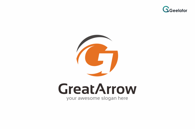 letter-g-great-arrow-logo-template