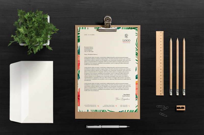 a4-one-page-letterhead-invoice-resume-mockup