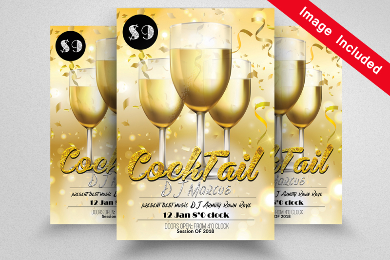 cocktail-flyer-templates