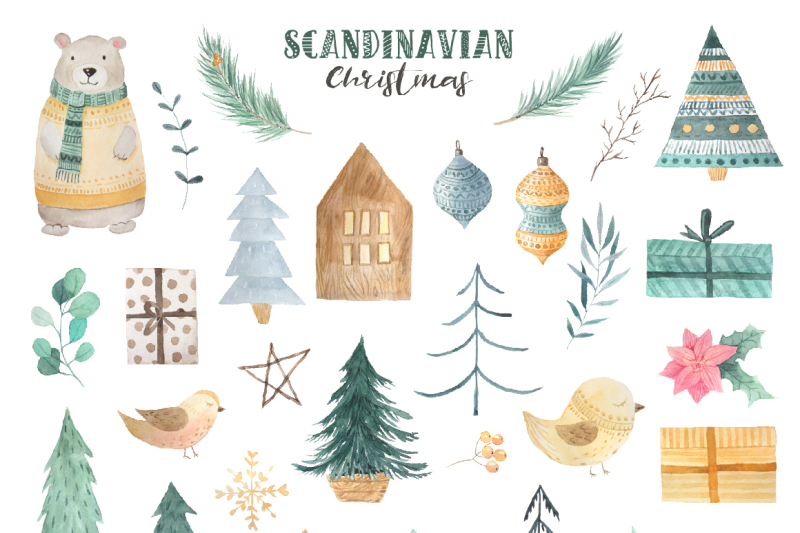 scandinavian-watercolor-christmas