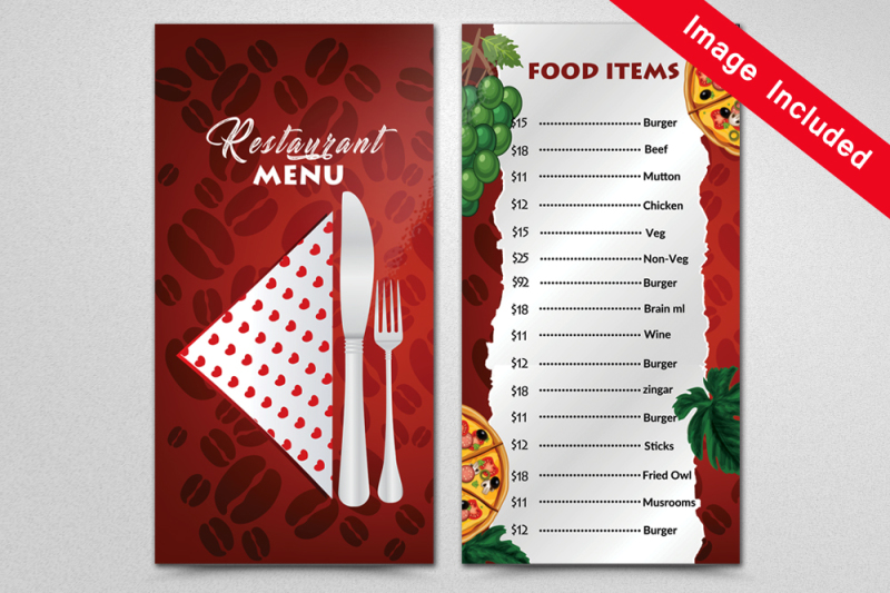 food-menu-templates