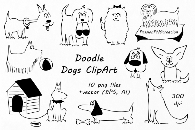 doodle-dogs-clipart