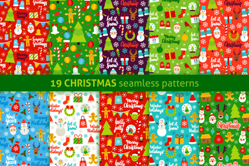 merry-christmas-seamless-patterns