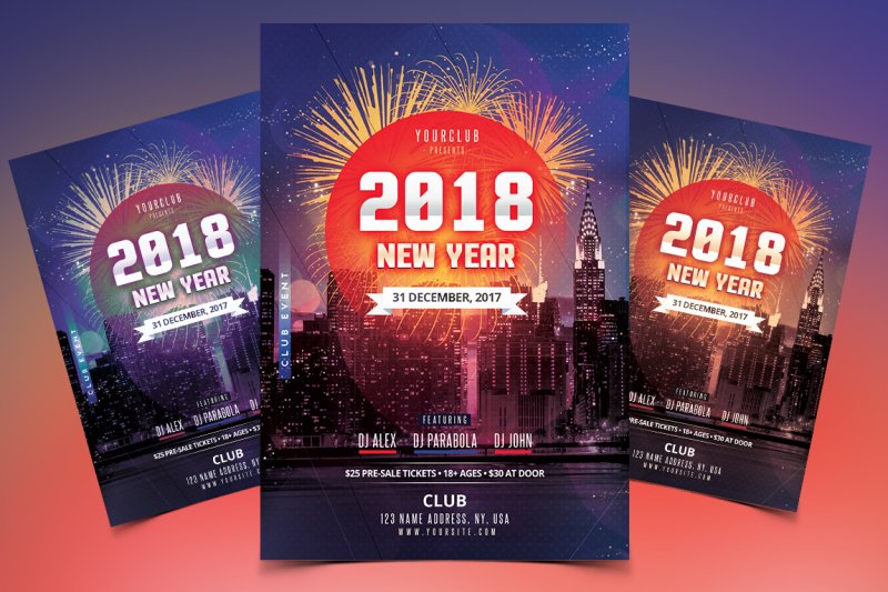 2018-new-year-flyer-template