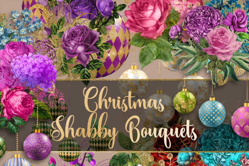 christmas-shabby-bouquets