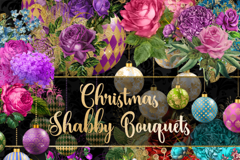 christmas-shabby-bouquets