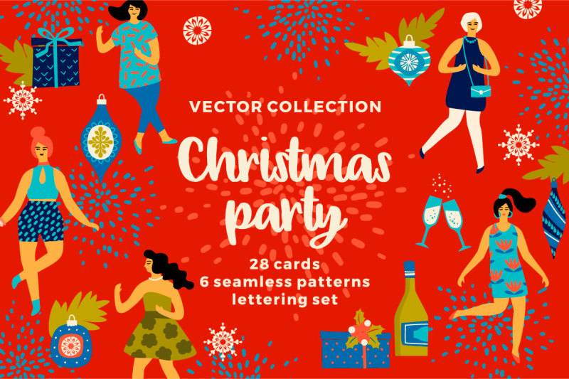 christmas-party-vector-collection