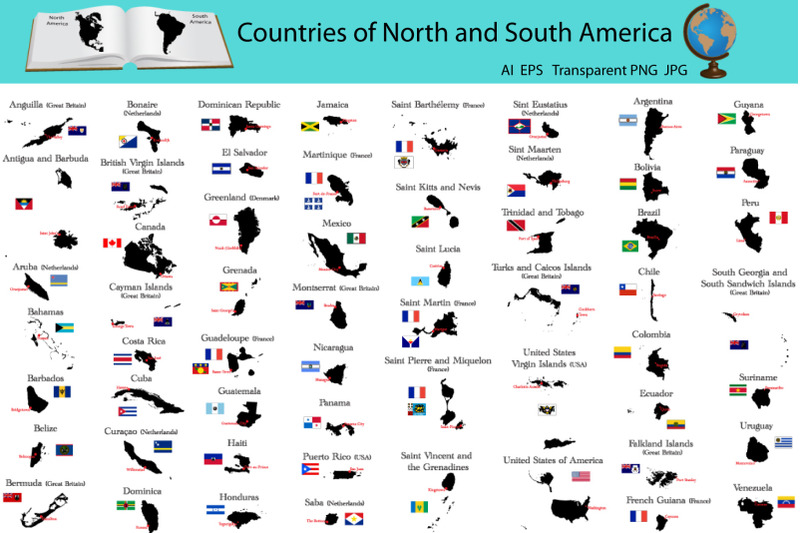 countries-of-north-and-south-america